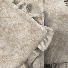 Load image into Gallery viewer, Rayna Decor Super Soft Unique Fringe Design Digital Pattern Suede Velvet Decorative Throw/Sofa Cover for Sofa,Couch, Bed and Living Room,140x125 cms,Pack of 2,Cream
