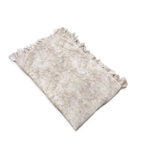Load image into Gallery viewer, Rayna Decor Super Soft Unique Fringe Design Digital Pattern Suede Velvet Decorative Throw/Sofa Cover for Sofa,Couch, Bed and Living Room,140x125 cms,Pack of 2,Cream
