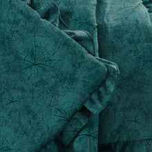 Load image into Gallery viewer, Rayna Decor Super Soft Unique Fringe Design Digital Pattern Suede Velvet Decorative Throw/Sofa Cover for Sofa,Couch, Bed and Living Room,140x125 cms,Pack of 2, Teal Blue
