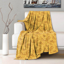 Load image into Gallery viewer, Rayna Decor Super Soft Unique Fringe Design Digital Pattern Suede Velvet Decorative Throw/Sofa Cover for Sofa,Couch, Bed and Living Room,140x125 cms,Pack of 2, Yellow
