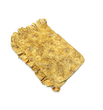 Load image into Gallery viewer, Rayna Decor Super Soft Unique Fringe Design Digital Pattern Suede Velvet Decorative Throw/Sofa Cover for Sofa,Couch, Bed and Living Room,140x125 cms,Pack of 2, Yellow
